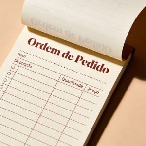 20 Blocos de Pedido 10 x 15cm com 50 folhas Papel 63G