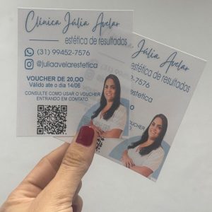 Voucher 7 x 7 cm Papel 180G